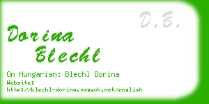 dorina blechl business card